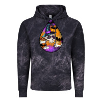 Cloud Black Hallowen Teardrop Vintage Hoodie - LillyAllenDesigns