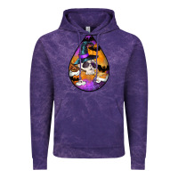 Cloud Purple Hallowen Teardrop Vintage Hoodie - LillyAllenDesigns