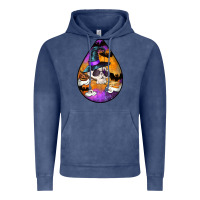 Vintage Denim Hallowen Teardrop Vintage Hoodie - LillyAllenDesigns
