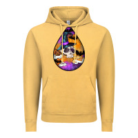 Vintage Mustard Hallowen Teardrop Vintage Hoodie - LillyAllenDesigns