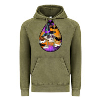 Vintage Olive Hallowen Teardrop Vintage Hoodie - LillyAllenDesigns