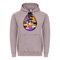 Vintage Zinc Hallowen Teardrop Vintage Hoodie - LillyAllenDesigns
