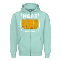 Seafoam neat whiskey glass Zipper Hoodie - artisFamous