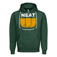 Sports Green neat whiskey glass Zipper Hoodie - artisFamous