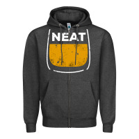 Charcoal Heather neat whiskey glass Zipper Hoodie - artisFamous