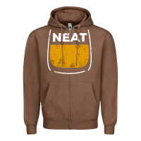 Chestnut neat whiskey glass Zipper Hoodie - artisFamous