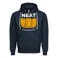 Navy neat whiskey glass Zipper Hoodie - artisFamous