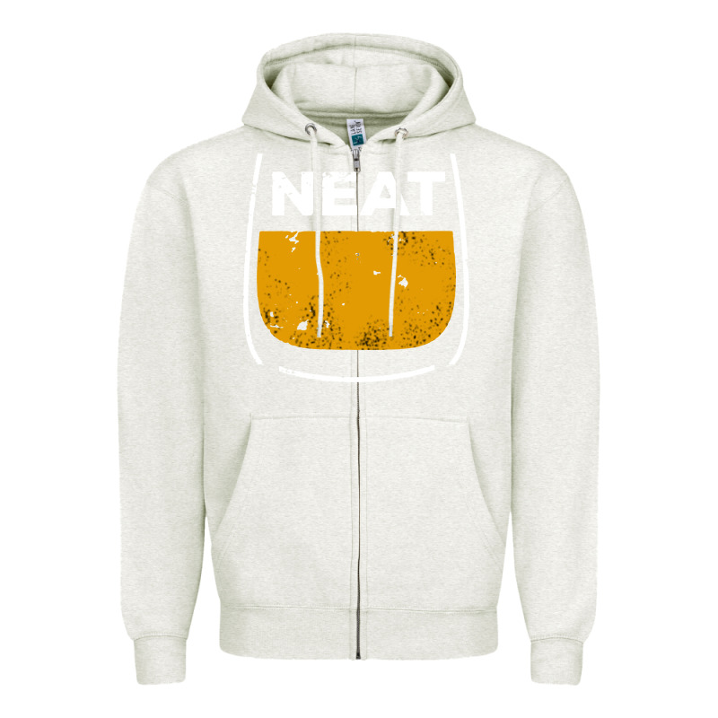 Neat Whiskey Glass Zipper Hoodie by artisFamous | Teevron
