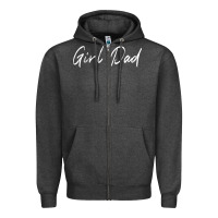 Charcoal Heather girl dad Zipper Hoodie - artisFamous