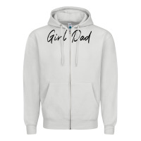 Dove Grey girl dad Zipper Hoodie - artisFamous