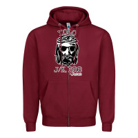 Burgundy funny jesus easter yolo jk brb Zipper Hoodie - artisFamous