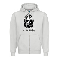 Dove Grey funny jesus easter yolo jk brb Zipper Hoodie - artisFamous