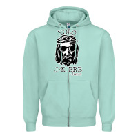 Seafoam funny jesus easter yolo jk brb Zipper Hoodie - artisFamous