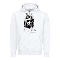 White funny jesus easter yolo jk brb Zipper Hoodie - artisFamous