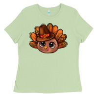 Matcha turkey and leopard pattern and thanksgiving hat bbs Ladies Tee - BundleAndBundleShop