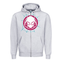 Heather Grey spider girl Zipper Hoodie - artisFamous