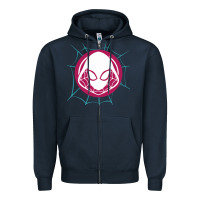 Navy spider girl Zipper Hoodie - artisFamous