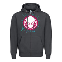 Smoke spider girl Zipper Hoodie - artisFamous