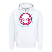 White spider girl Zipper Hoodie - artisFamous