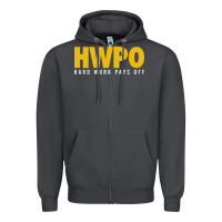 Smoke HWPO - HARD WORK PAYS OFF Zipper Hoodie - artisFamous