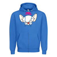 True Royal pinky and the brain big face Zipper Hoodie - artisFamous