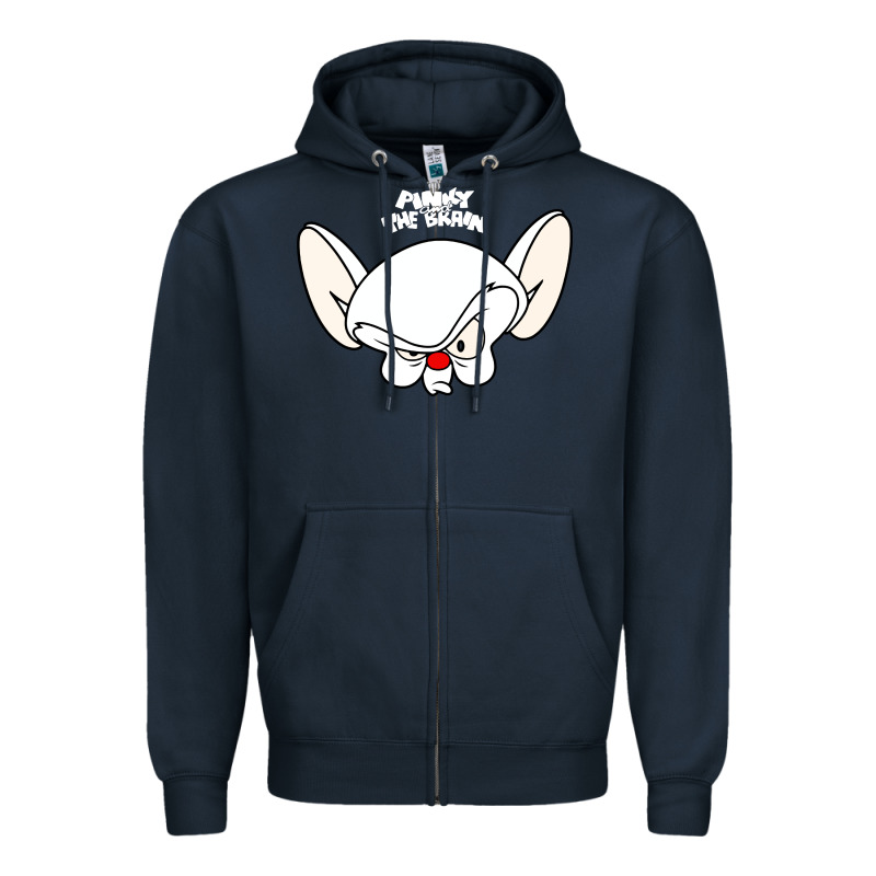 Pinky And The Brain Big Face Zipper Hoodie by artisFamous | Teevron