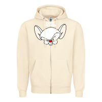 Sandshell pinky and the brain big face Zipper Hoodie - artisFamous
