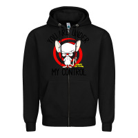 Black pinky and the brain you are under my control Zipper Hoodie - artisFamous