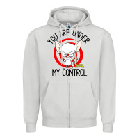 Dove Grey pinky and the brain you are under my control Zipper Hoodie - artisFamous