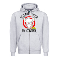 Heather Grey pinky and the brain you are under my control Zipper Hoodie - artisFamous