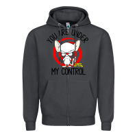 Smoke pinky and the brain you are under my control Zipper Hoodie - artisFamous