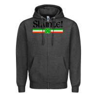 Charcoal Heather slainte shirt irish cheers toast shamrock Zipper Hoodie - artisFamous