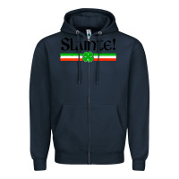 Navy slainte shirt irish cheers toast shamrock Zipper Hoodie - artisFamous