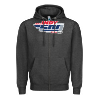Charcoal Heather Indy 500 Zipper Hoodie - artisFamous