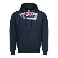 Navy Indy 500 Zipper Hoodie - artisFamous