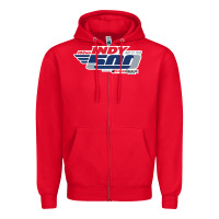 Red Indy 500 Zipper Hoodie - artisFamous