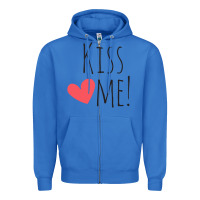True Royal Kiss Me Zipper Hoodie - artisFamous