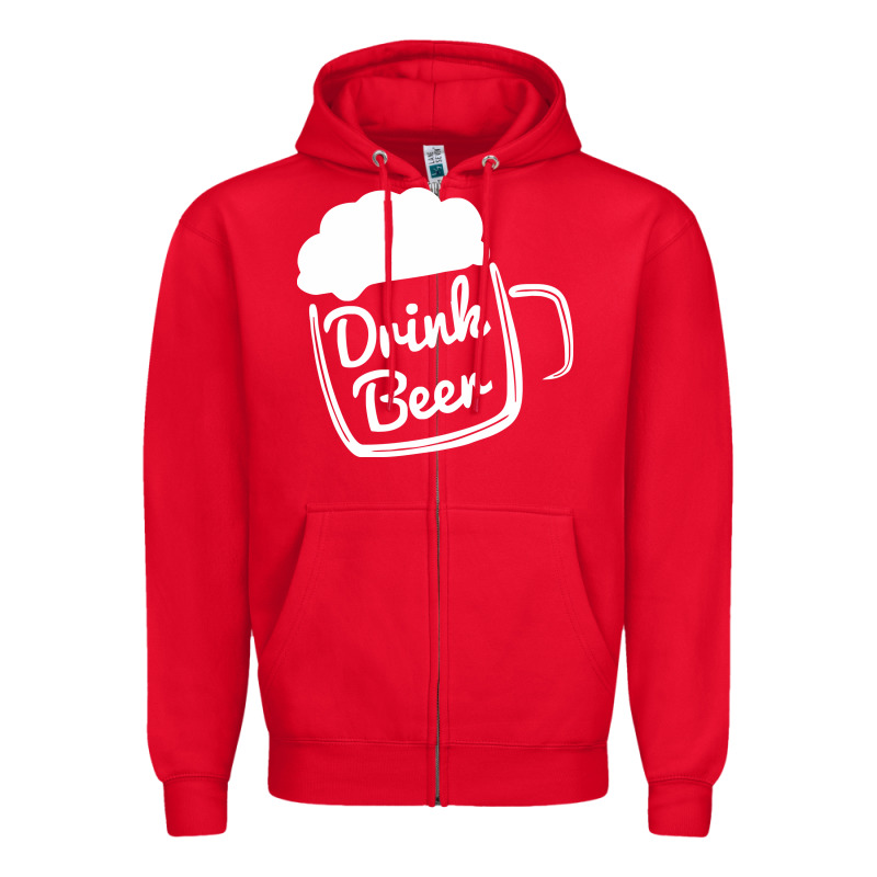 Cool Drink Beer Zipper Hoodie by artisFamous | Teevron