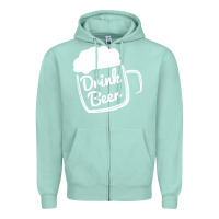 Seafoam cool drink beer Zipper Hoodie - artisFamous