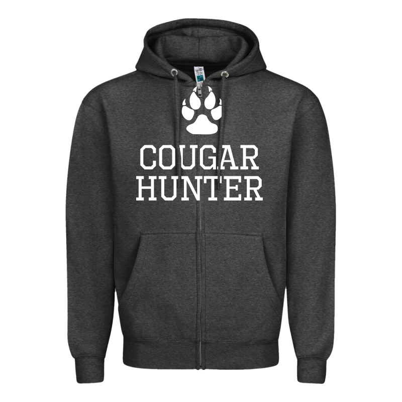 Cougar Hunter Zipper Hoodie by artisFamous | Teevron