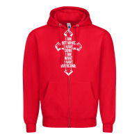 Red christian recovery Zipper Hoodie - artisFamous