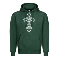 Sports Green christian recovery Zipper Hoodie - artisFamous