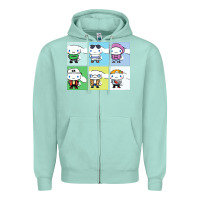 Seafoam cinnamoroll collection Zipper Hoodie - artisFamous