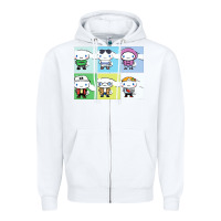 White cinnamoroll collection Zipper Hoodie - artisFamous