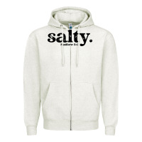 Oatmeal Heather christian salty Zipper Hoodie - artisFamous