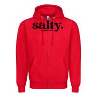 Red christian salty Zipper Hoodie - artisFamous
