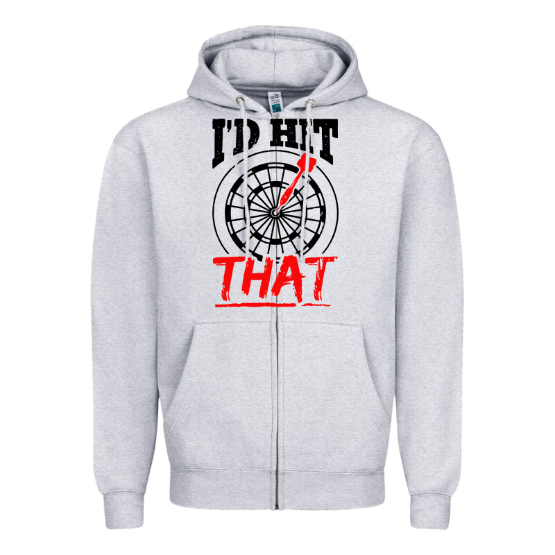 I'd Hit That Darts Zipper Hoodie by artisFamous | Teevron