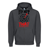 Smoke i'd hit that darts Zipper Hoodie - artisFamous
