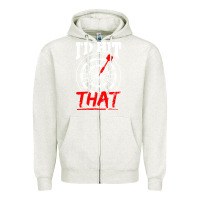 Oatmeal Heather i'd hit that darts Zipper Hoodie - artisFamous