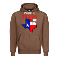 Chestnut state of texas somebody loves me Zipper Hoodie - artisFamous